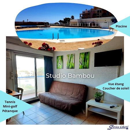 Studio Bambou - Piscine - Acces Direct A La Plage - Lydia Playa Daire Le Barcarès Dış mekan fotoğraf